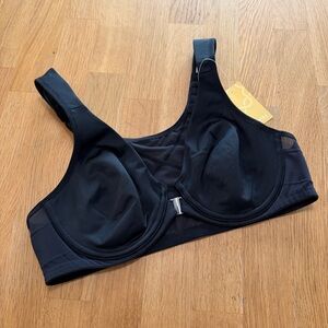 Delimira 34B Black Front Closure Posture Bra Style W698 NEW